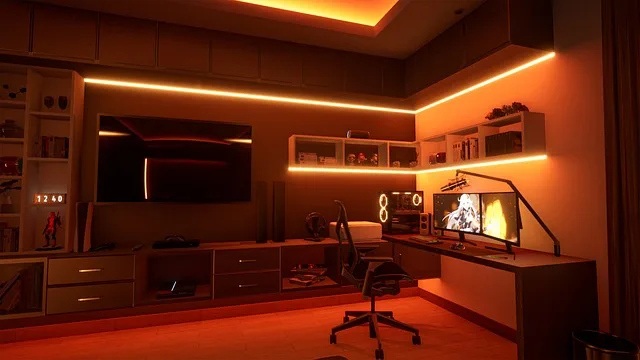 Game room remodeling with multi-use entertainment layout